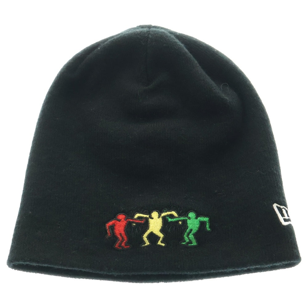 NEW ERA(ニューエラ) ×KEITH HARING キースヘリング ビーニー ニット帽 帽子 ブラック