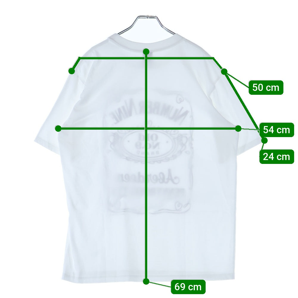 NUMBER (N)INE(ナンバーナイン) 03SS カート期 ABERDEEN PENNYROYAL TEA T-SHIRT アバディーン ペニーロイヤルティー プリント クルーネック 半袖Tシャツ カットソー ホワイト