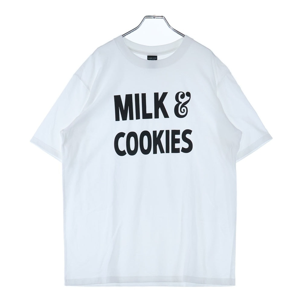 NUMBER (N)INE(ナンバーナイン) MILK&COOKIES T-SHIRT ミルク アンド クッキー プリント クルーネック 半袖Tシャツ カットソー ホワイト