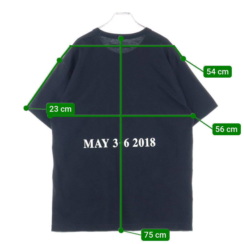 GOD SELECTION XXX(ゴッドセレクショントリプルエックス) Taylor Swift Tee テイラー スウィフト プリント クルーネック 半袖Tシャツ カットソー ブラック