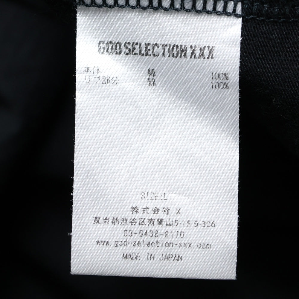 GOD SELECTION XXX(ゴッドセレクショントリプルエックス) ×FRAGMENT DESIGN 10周年記念 Kate Moss Tee フラグメントデザイン ケイトモス プリント クルーネック 半袖Tシャツ カットソー ブラック