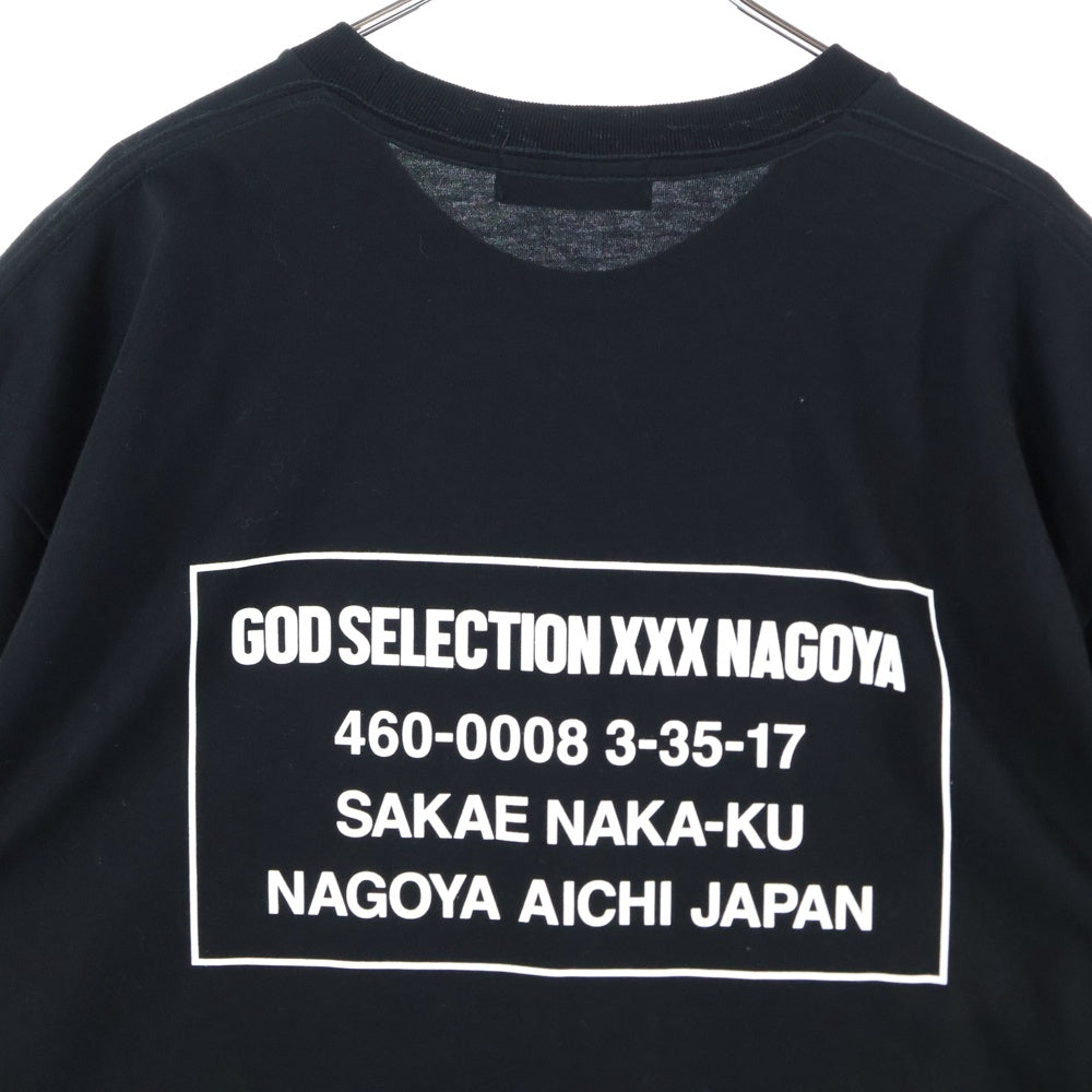 GOD SELECTION XXX(ゴッドセレクショントリプルエックス) 名古屋限定 Kate Moss Tee ケイトモス プリント クルーネック 半袖Tシャツ カットソー ブラック/オレンジ