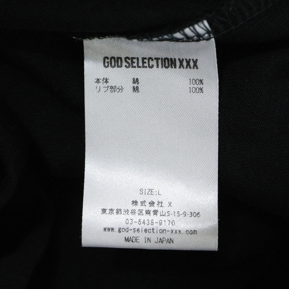 GOD SELECTION XXX(ゴッドセレクショントリプルエックス) 名古屋限定 Kate Moss Tee ケイトモス プリント クルーネック 半袖Tシャツ カットソー ブラック/オレンジ