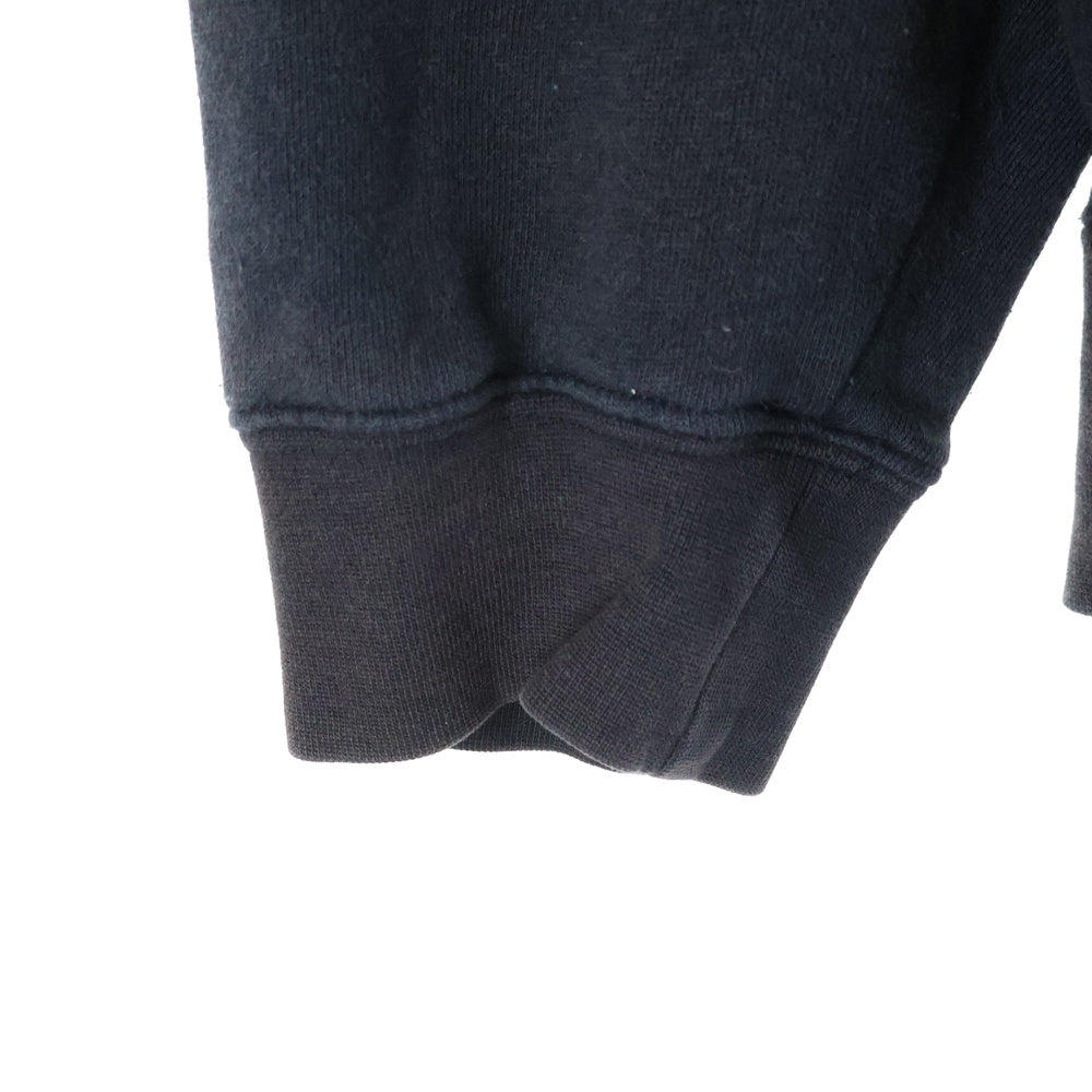 STUSSY(ステューシー) フロントロゴエンブロイダリー ジップアップ フーディー パーカー ブラック/レッド