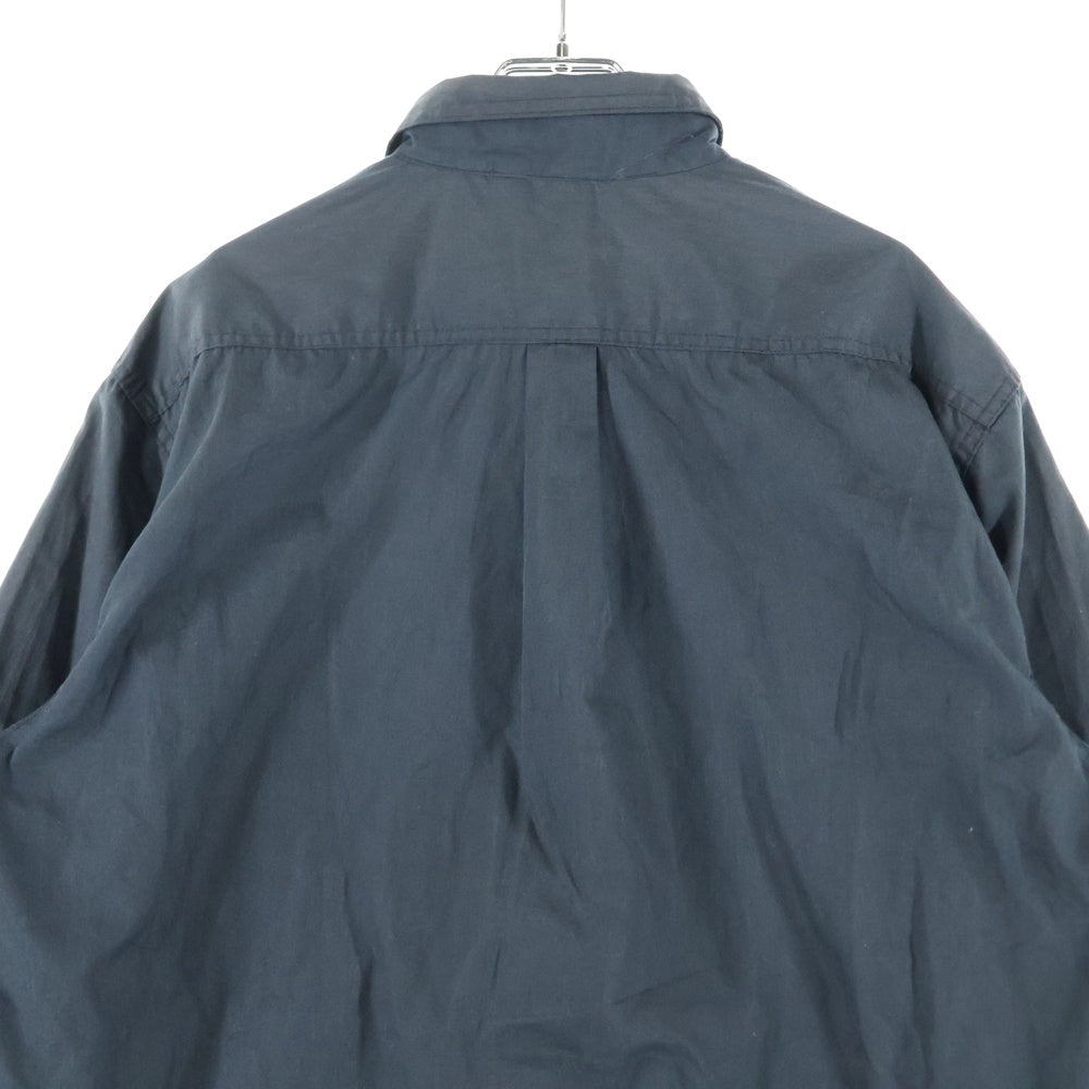 STUSSY(ステューシー) 90-00S OLD TECHNO WORK SHIRT オールド テクノワーク スナップボタン 長袖シャツ ブラック