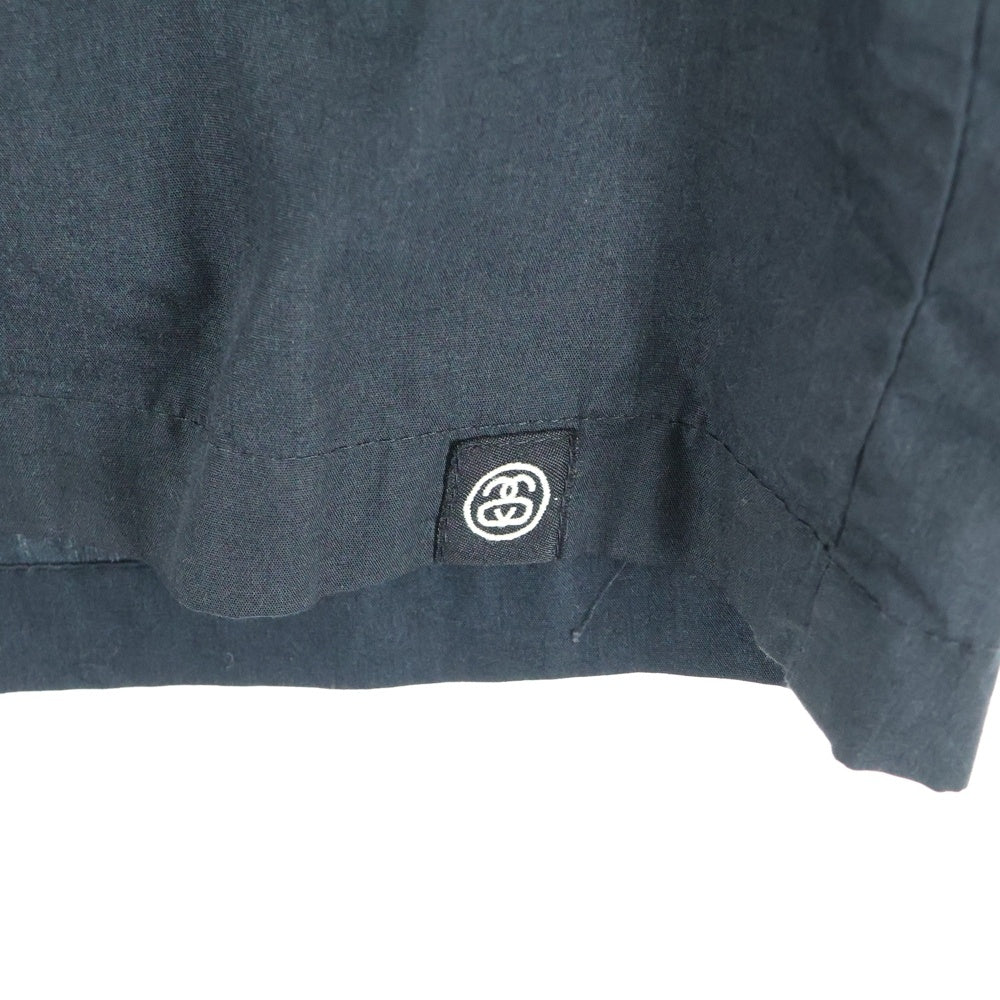 STUSSY(ステューシー) 90-00S OLD TECHNO WORK SHIRT オールド テクノワーク スナップボタン 長袖シャツ ブラック