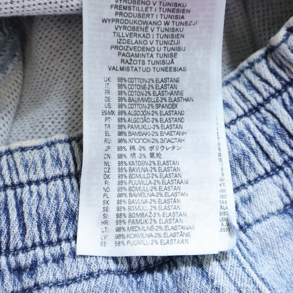 DIESEL(ディーゼル) D-MARTIANS-NE SWEAT JEANS ロゴパッチ スウェット デニム パンツ インディゴ A03924