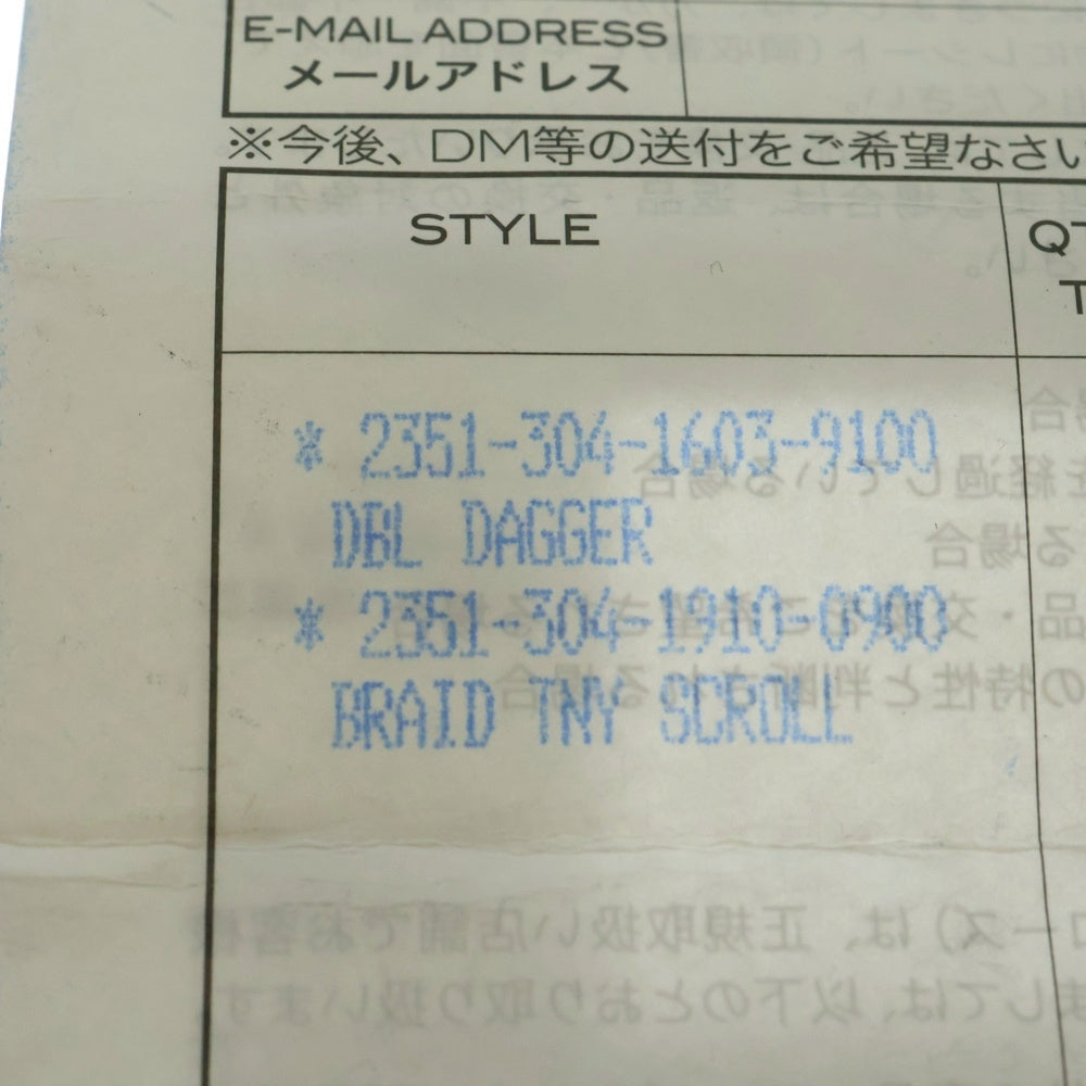CHROME HEARTS(クロムハーツ) DOUBLE DAGGER ダブルダガーペンダントトップ シルバー BCA251