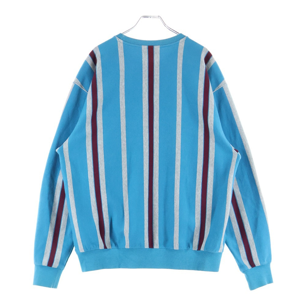CARHARTT(カーハート) BLANKET STRIPES SWEATSHIRT ブランケットストライプ クルーネック スウェットシャツ トレーナー ブルー