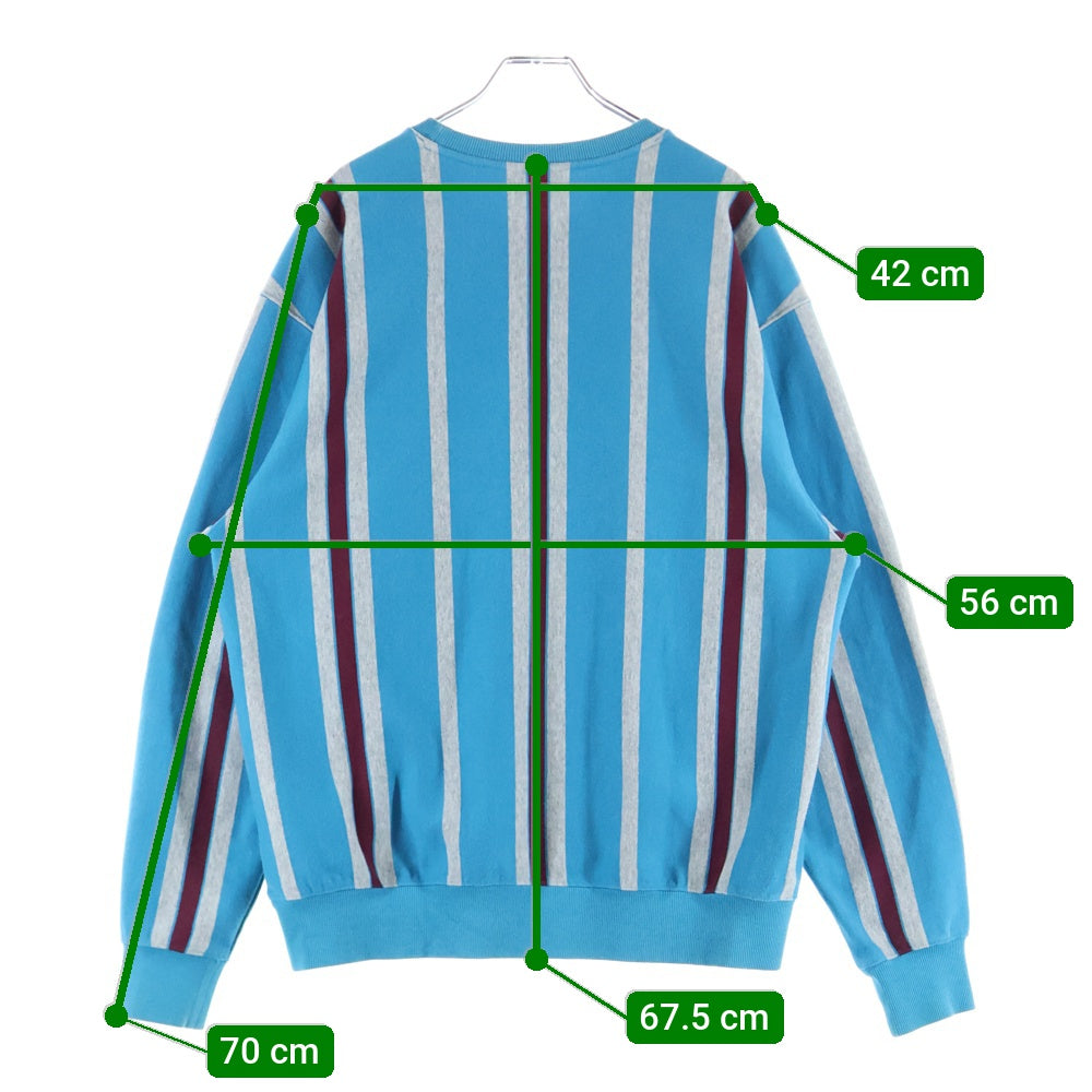 CARHARTT(カーハート) BLANKET STRIPES SWEATSHIRT ブランケットストライプ クルーネック スウェットシャツ トレーナー ブルー