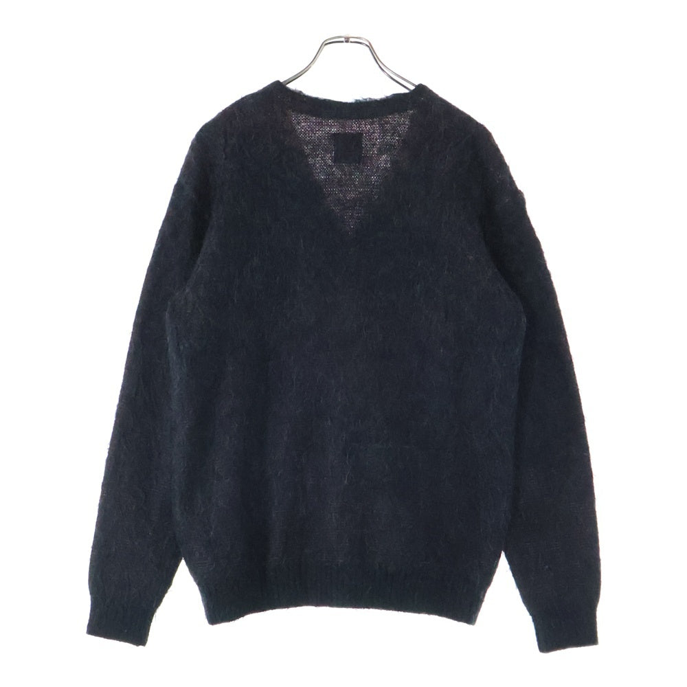 Needles(ニードルス) 20AW ×GIRLS DON'T CRY ガールズドントクライ ハート モヘア ニット カーディガン ブラック/レッド HM412