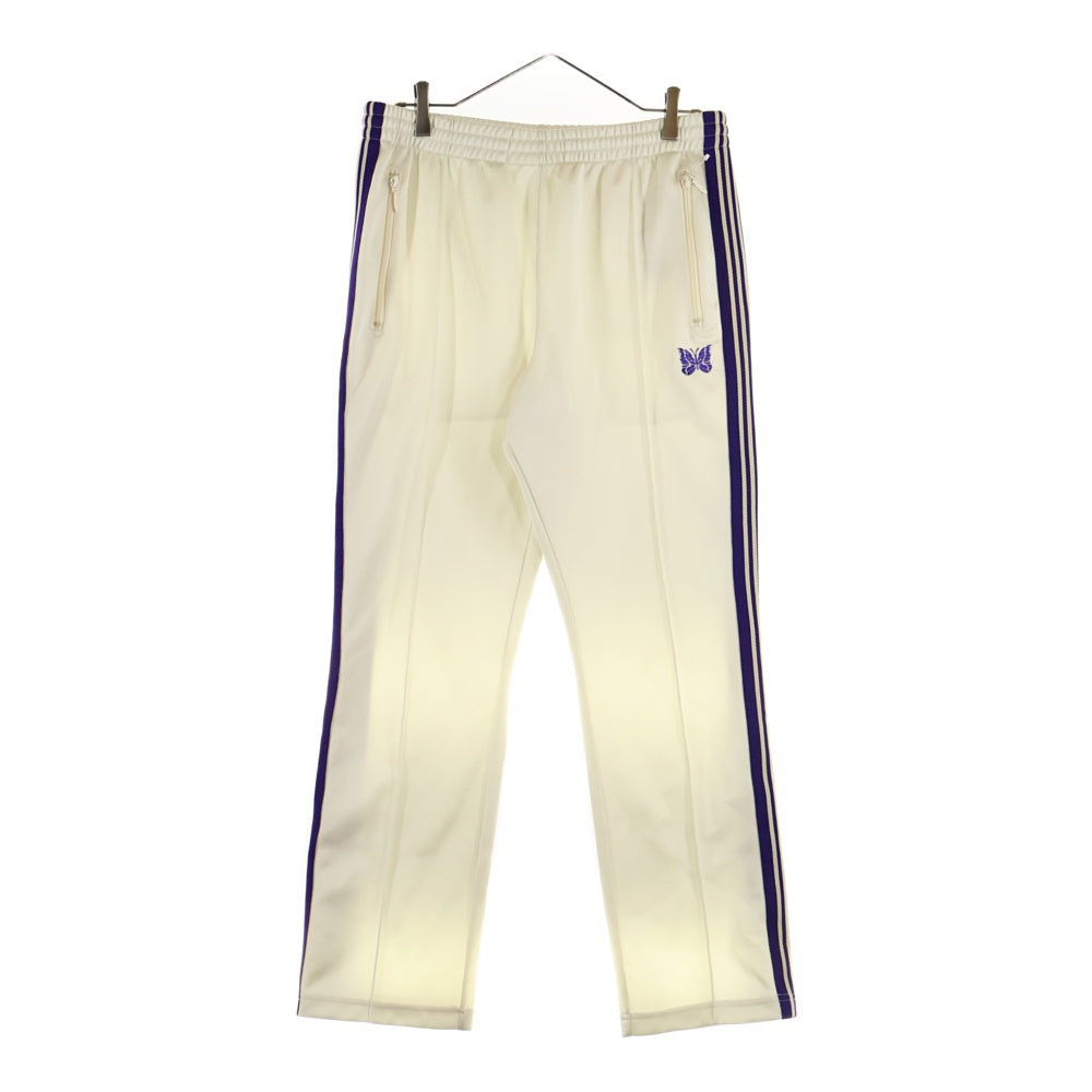 Needles(ニードルス) NARROW TRACK PANT ナロー サイドライン トラックパンツ ホワイト/パープル MR287