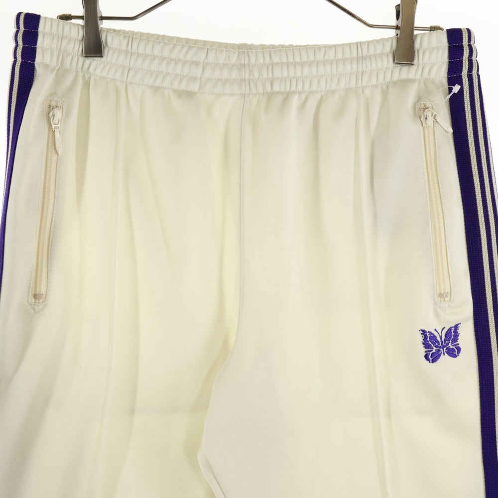 Needles(ニードルス) NARROW TRACK PANT ナロー サイドライン トラックパンツ ホワイト/パープル MR287