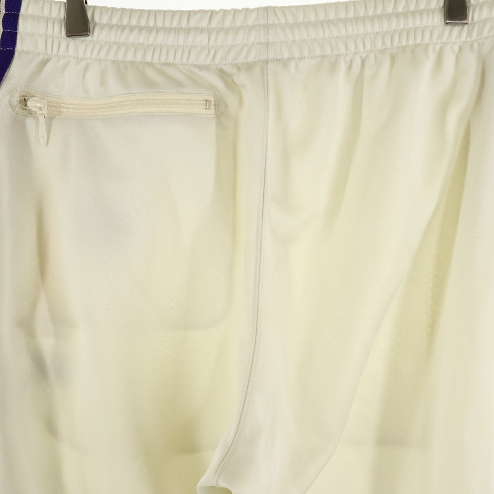 Needles(ニードルス) NARROW TRACK PANT ナロー サイドライン トラックパンツ ホワイト/パープル MR287