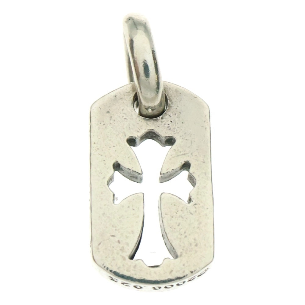 CHROME HEARTS(クロムハーツ) DT TNY CO CRS タイニーカットアウトクロスドッグタグ チャーム ペンダントトップ シルバー BCA252