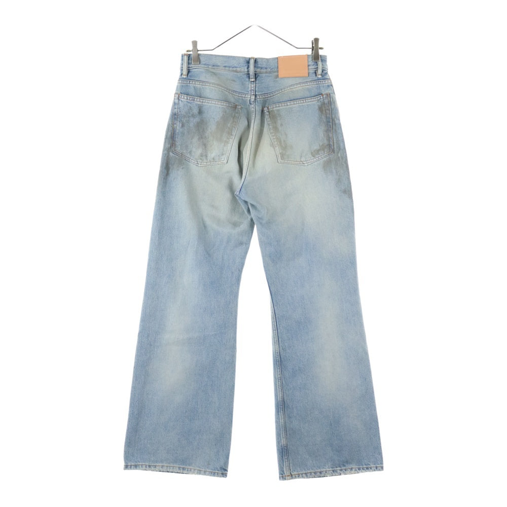 Acne Studios(アクネ ストゥディオズ) 2021F PENICILLIN ペニシリン ダメージデザイン ルーズフィット ボタンフライ デニムパンツ ジーンズ レディース インディゴ A00402