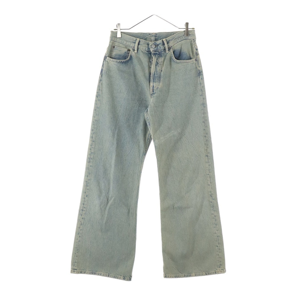 Acne Studios(アクネ ストゥディオズ) 2021F DELTA デルタ ルーズフィット ボタンフライ デニムパンツ ジーンズ レディース インディゴ A00434