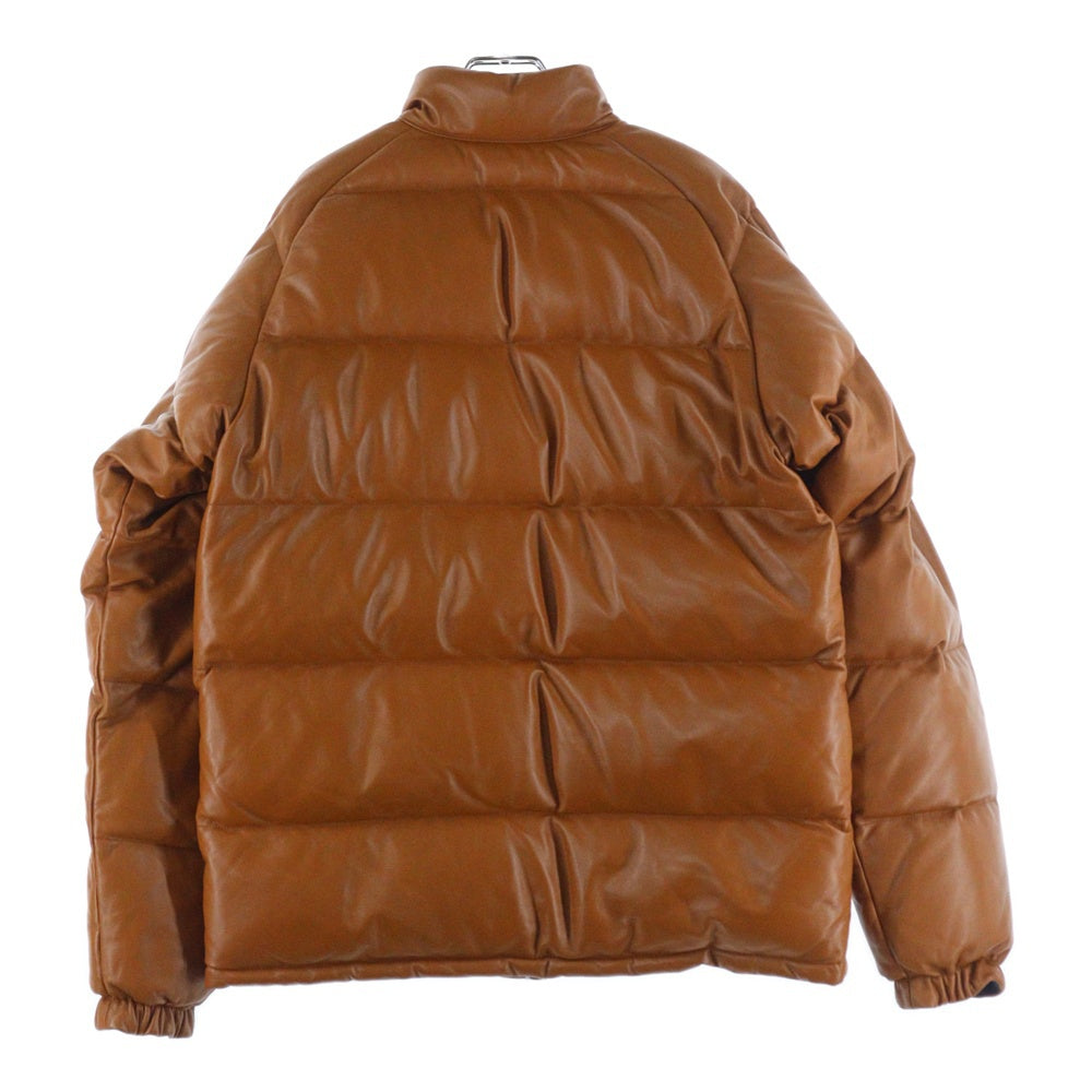 A BATHING APE(アベイシングエイプ) 復刻 シープスキン レザー ダウンジャケット ブラウン 001HJH701007M