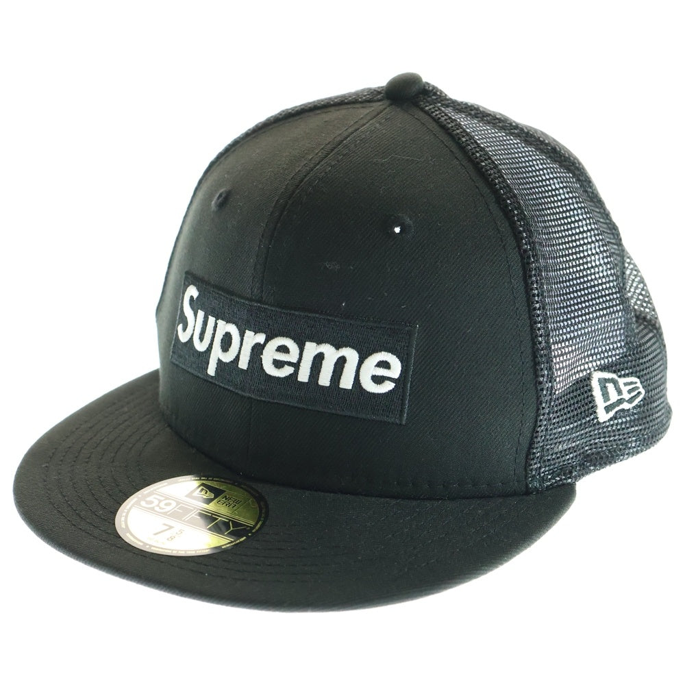 SUPREME(シュプリーム) 22SS ×NEWERA Box Logo Mesh Back ニューエラ ボックスロゴ メッシュバック キャップ ブラック