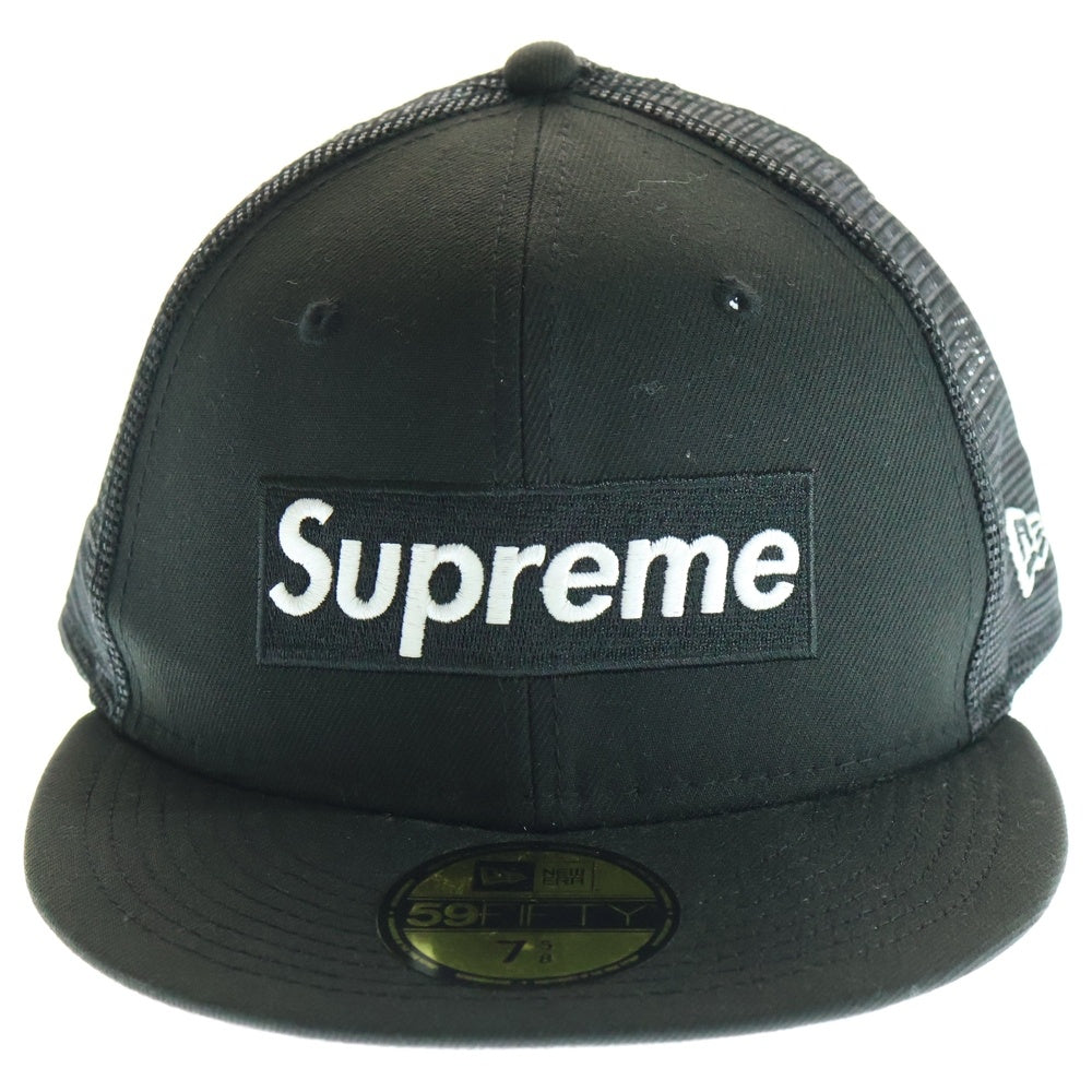 SUPREME(シュプリーム) 22SS ×NEWERA Box Logo Mesh Back ニューエラ ボックスロゴ メッシュバック キャップ ブラック