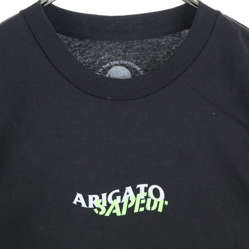 ANTI SOCIAL SOCIAL CLUB(アンチソーシャルソーシャルクラブ) ×SAPEUR サプール ロゴプリント 半袖Tシャツ カットソー ブラック