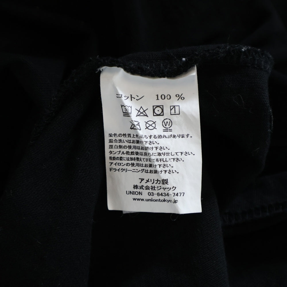 BORN X RAISED(ボーンアンドレイズド) プリント 長袖Tシャツ カットソー ブラック