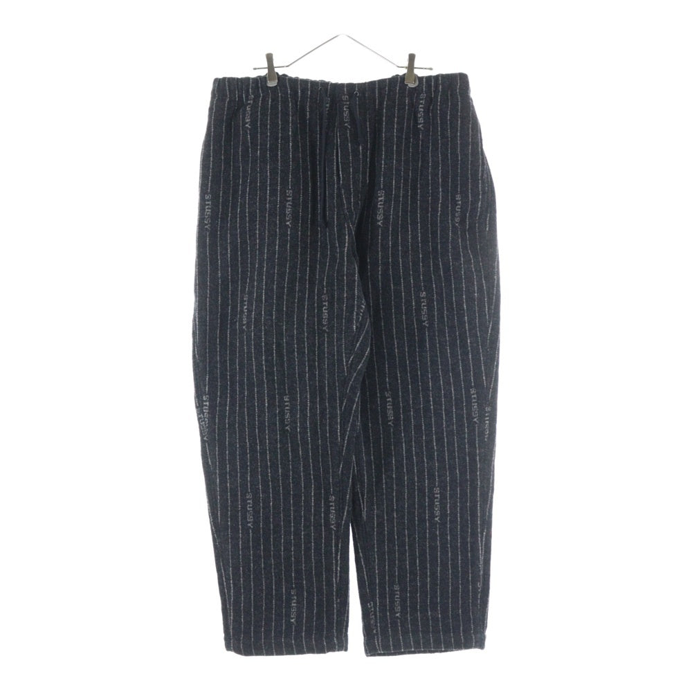 STUSSY(ステューシー) 23SS ×NIKE STRIPE WOOL PANTS ナイキ ストライプ ウールパンツ ブラック DR4021-010