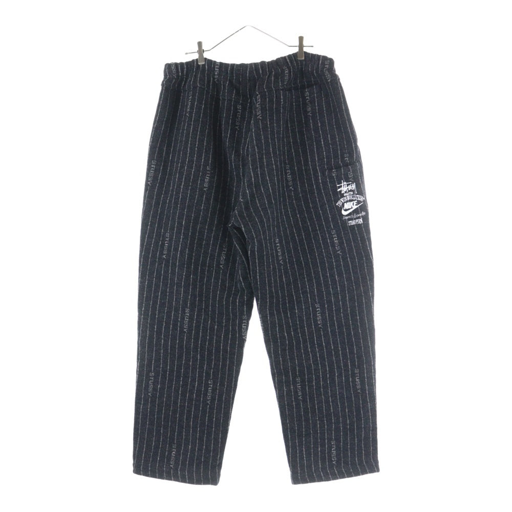 STUSSY(ステューシー) 23SS ×NIKE STRIPE WOOL PANTS ナイキ ストライプ ウールパンツ ブラック DR4021-010