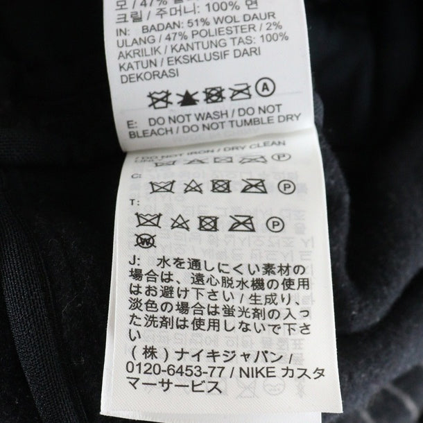 STUSSY(ステューシー) 23SS ×NIKE STRIPE WOOL PANTS ナイキ ストライプ ウールパンツ ブラック DR4021-010