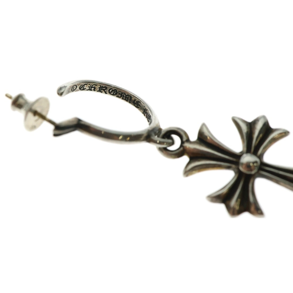 CHROME HEARTS(クロムハーツ) TINY CH CROSS タイニーCHクロス フープピアス シルバー BCA115