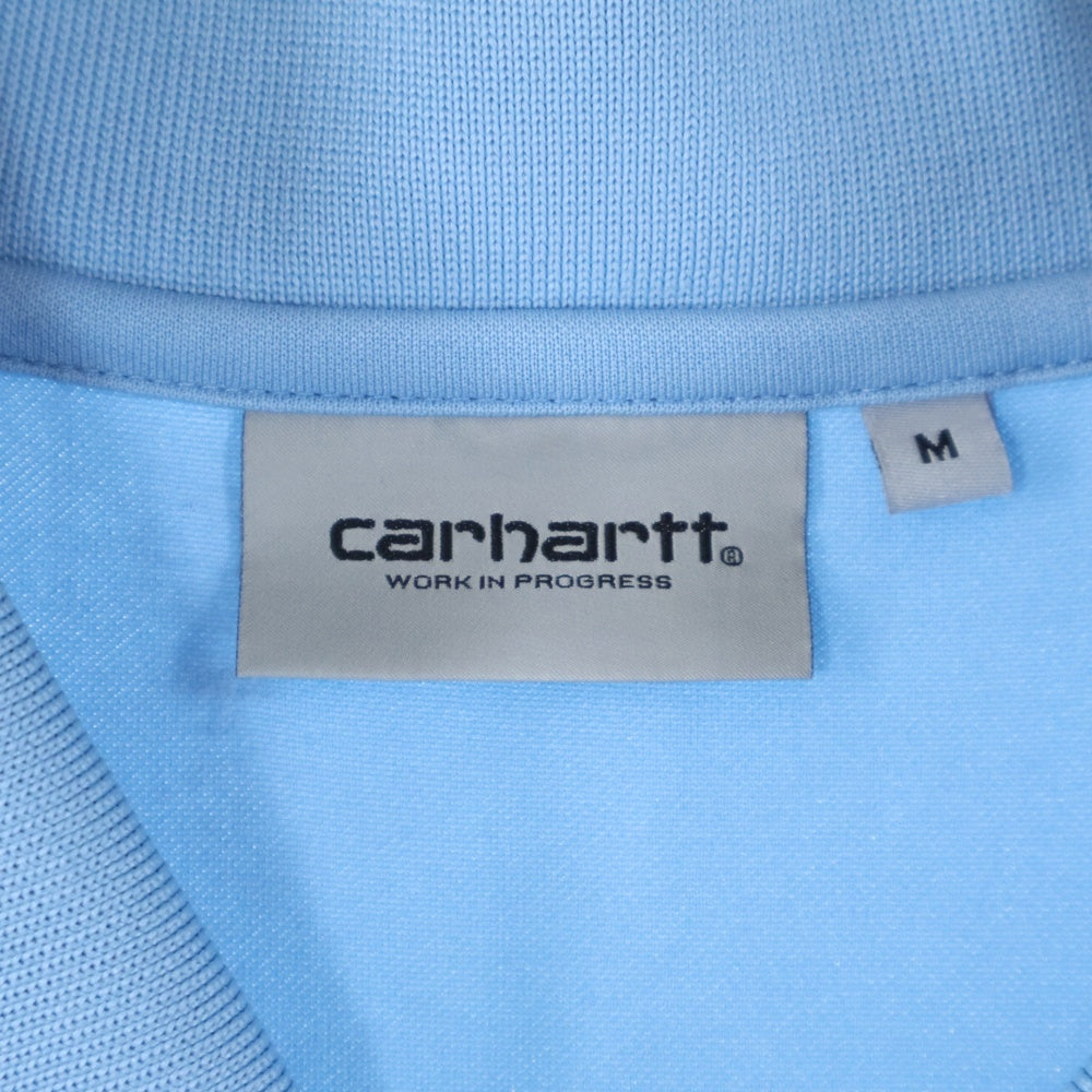 Carhartt WIP(カーハート ダブリューアイピー) FOOTBALL HEART TRAIN JACQUARD T-SHIRT フットボール ハートトレインジャガード 襟付き半袖Tシャツ カットソー I034625.2UH.XX.03