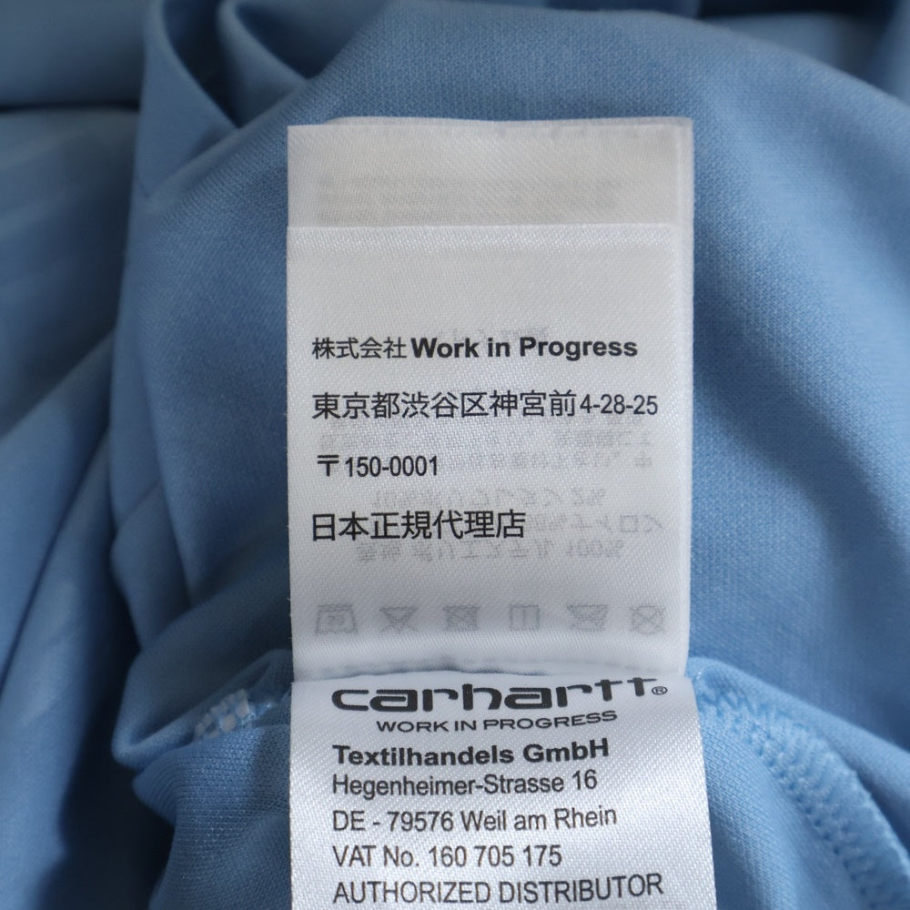 Carhartt WIP(カーハート ダブリューアイピー) FOOTBALL HEART TRAIN JACQUARD T-SHIRT フットボール ハートトレインジャガード 襟付き半袖Tシャツ カットソー I034625.2UH.XX.03