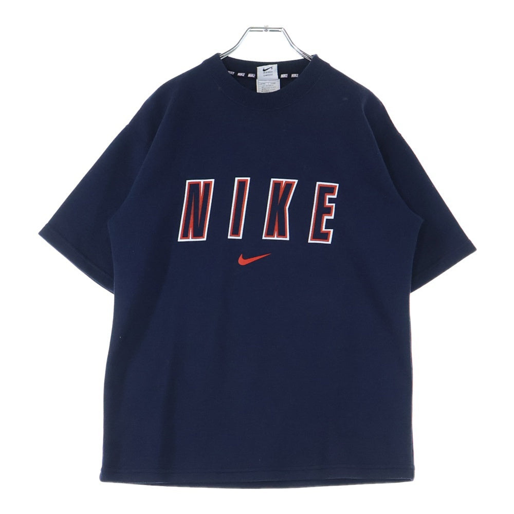 NIKE(ナイキ) 90S ロゴプリント 半袖Tシャツ カットソー ネイビー