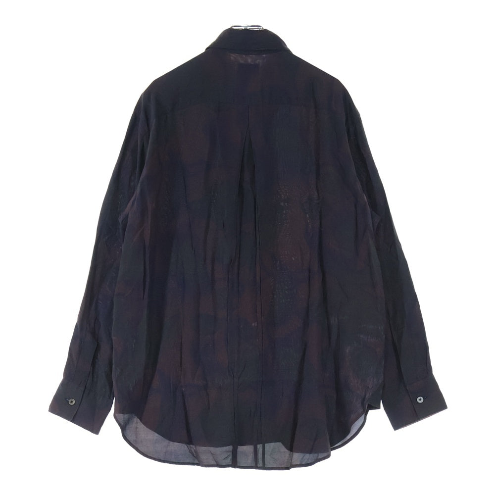 Paul Smith(ポールスミス) レーヨン ロングスリーブ 長袖シャツ ブラウン 243300 122Z
