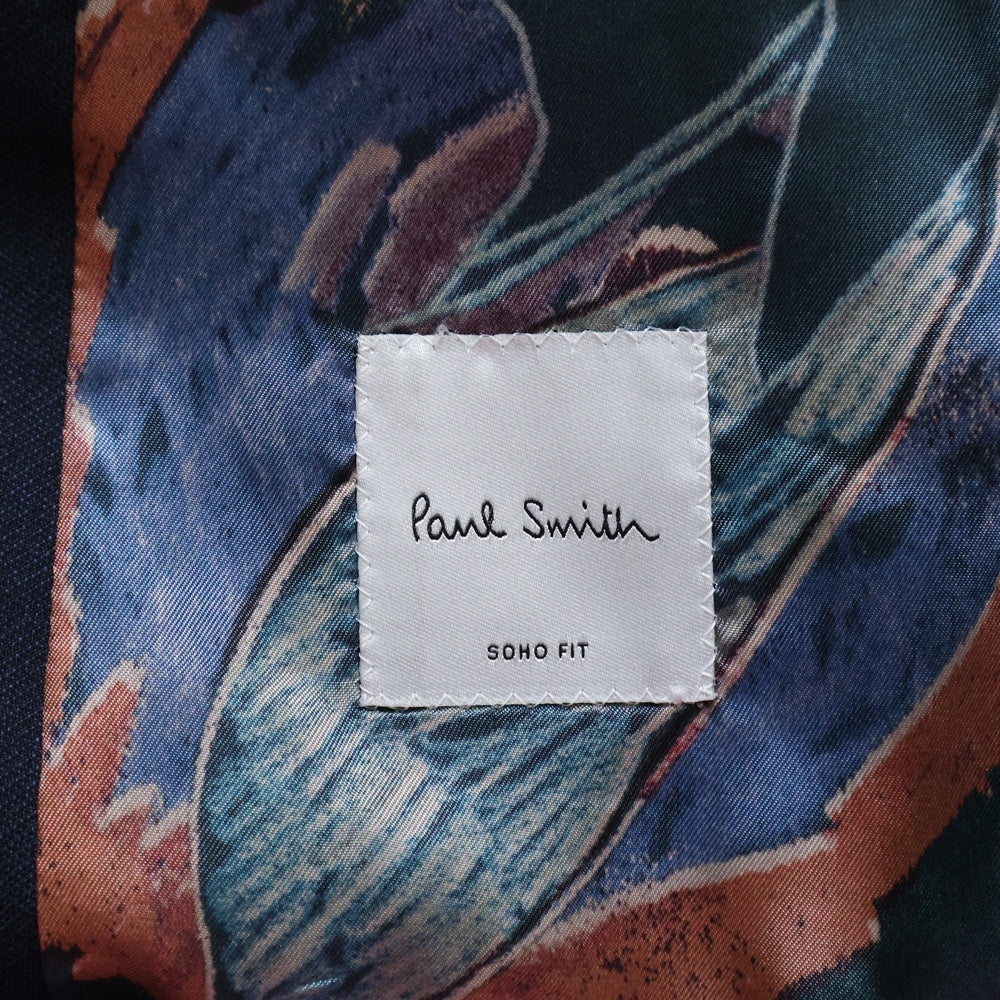 Paul Smith(ポールスミス) オルタネイトストライプ シングル2ボタン セットアップスーツ テーラードジャケット スラックス ネイビー 243002 1439S