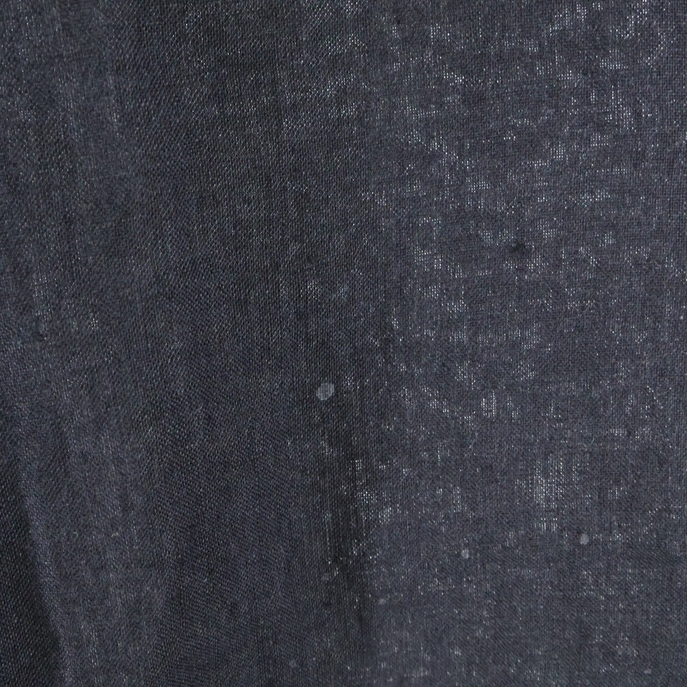 Paul Smith(ポールスミス) リネン ロングスリーブ ノーカラー長袖シャツ ブラック 143310 509T