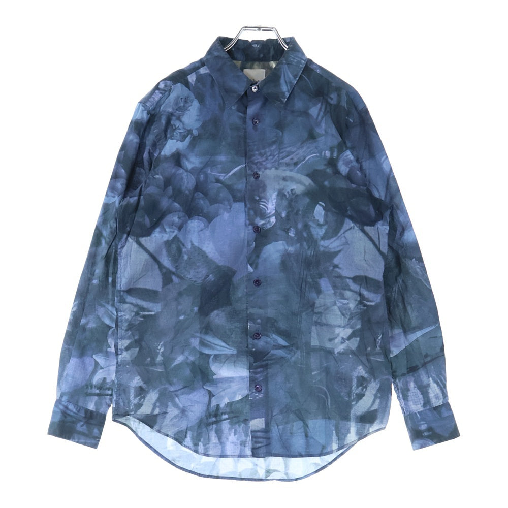 Paul Smith(ポールスミス) 総柄 ロングスリーブ 長袖シャツ ブルー 243301 901U