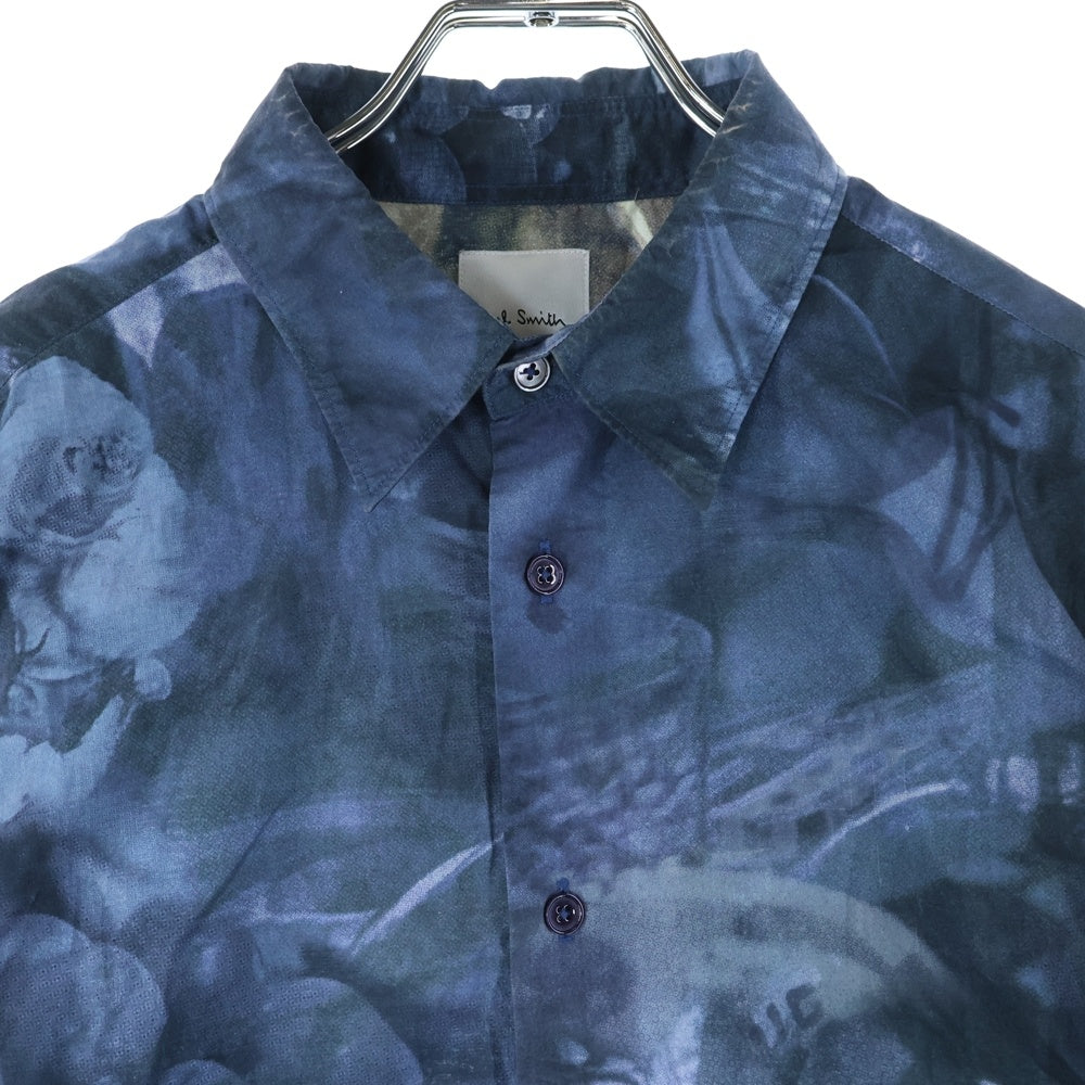 Paul Smith(ポールスミス) 総柄 ロングスリーブ 長袖シャツ ブルー 243301 901U