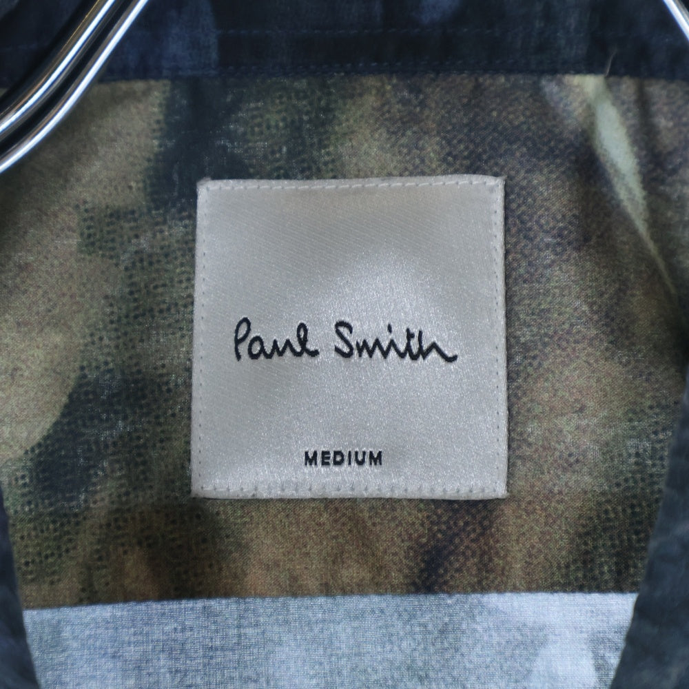 Paul Smith(ポールスミス) 総柄 ロングスリーブ 長袖シャツ ブルー 243301 901U