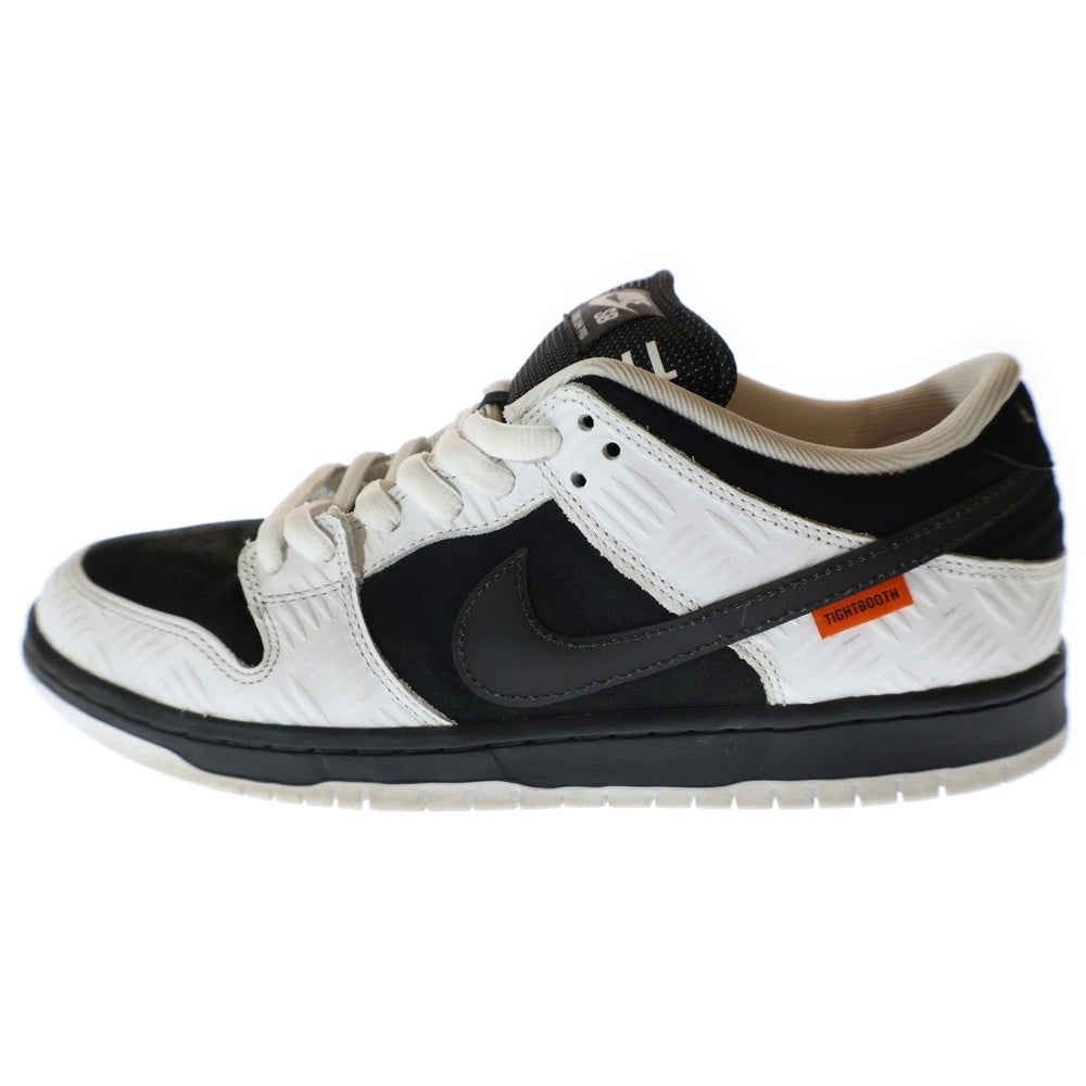 NIKE SB(ナイキエスビー) ×TIGHTBOOTH DUNK LOW PRO QS タイトブース エスビーダンク ローカットスニーカー ホワイト/ブラック US10/28cm FD2629-100