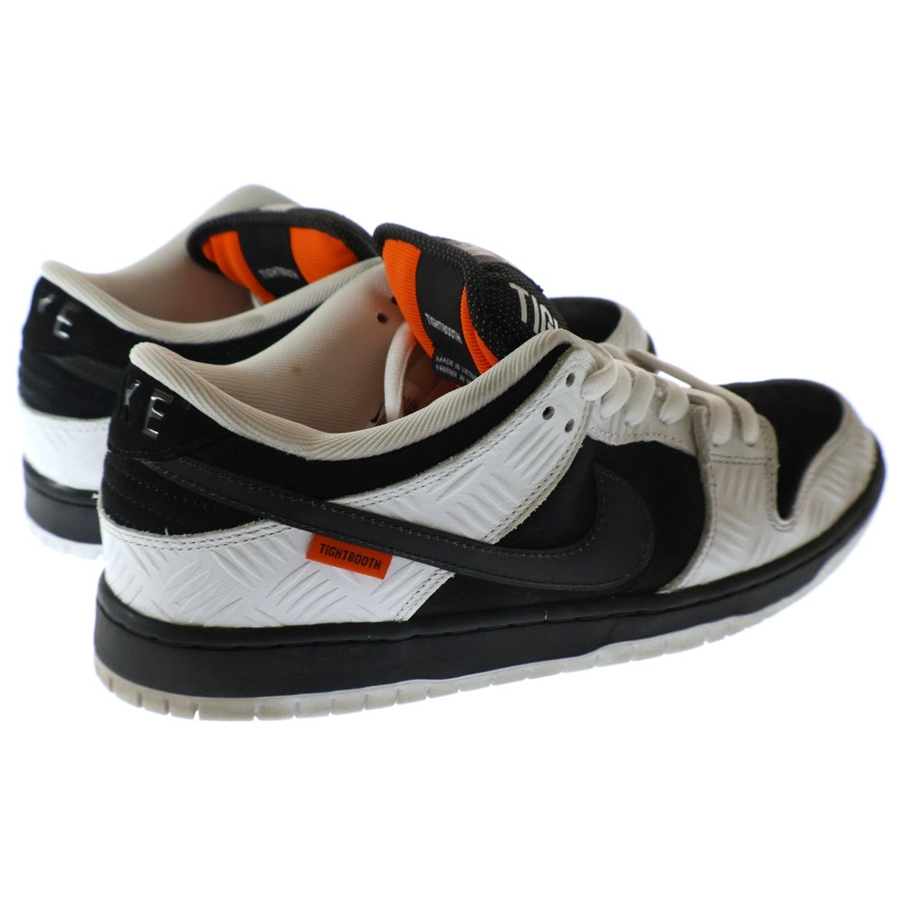 NIKE SB(ナイキエスビー) ×TIGHTBOOTH DUNK LOW PRO QS タイトブース エスビーダンク ローカットスニーカー ホワイト/ブラック US10/28cm FD2629-100
