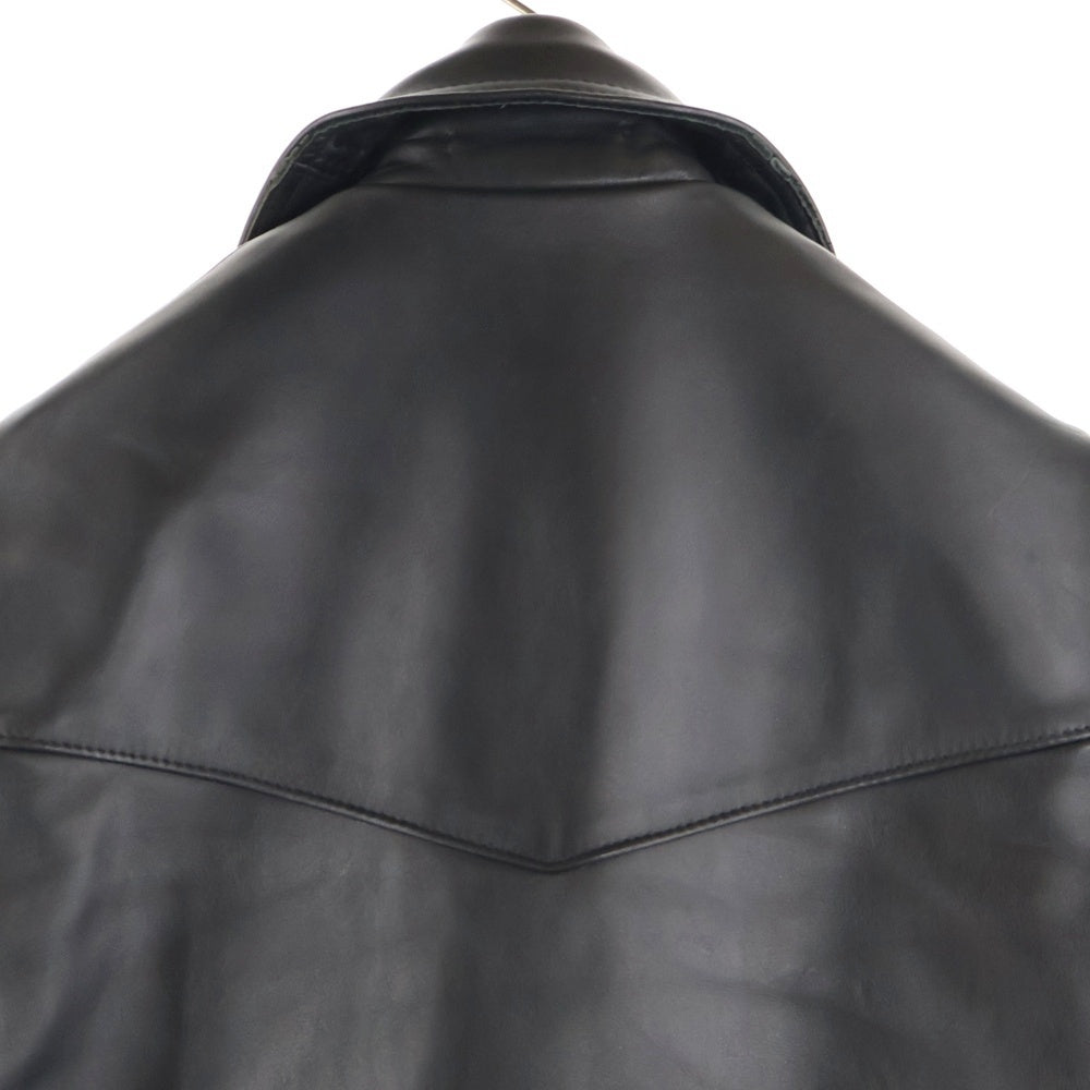 Lewis Leathers(ルイスレザー) 391 LIGHTNING REGULAR FIT HORSEHIDE ライトニング タイトフィット 内側キルティング ライダースジャケット ブラック/レッド #391