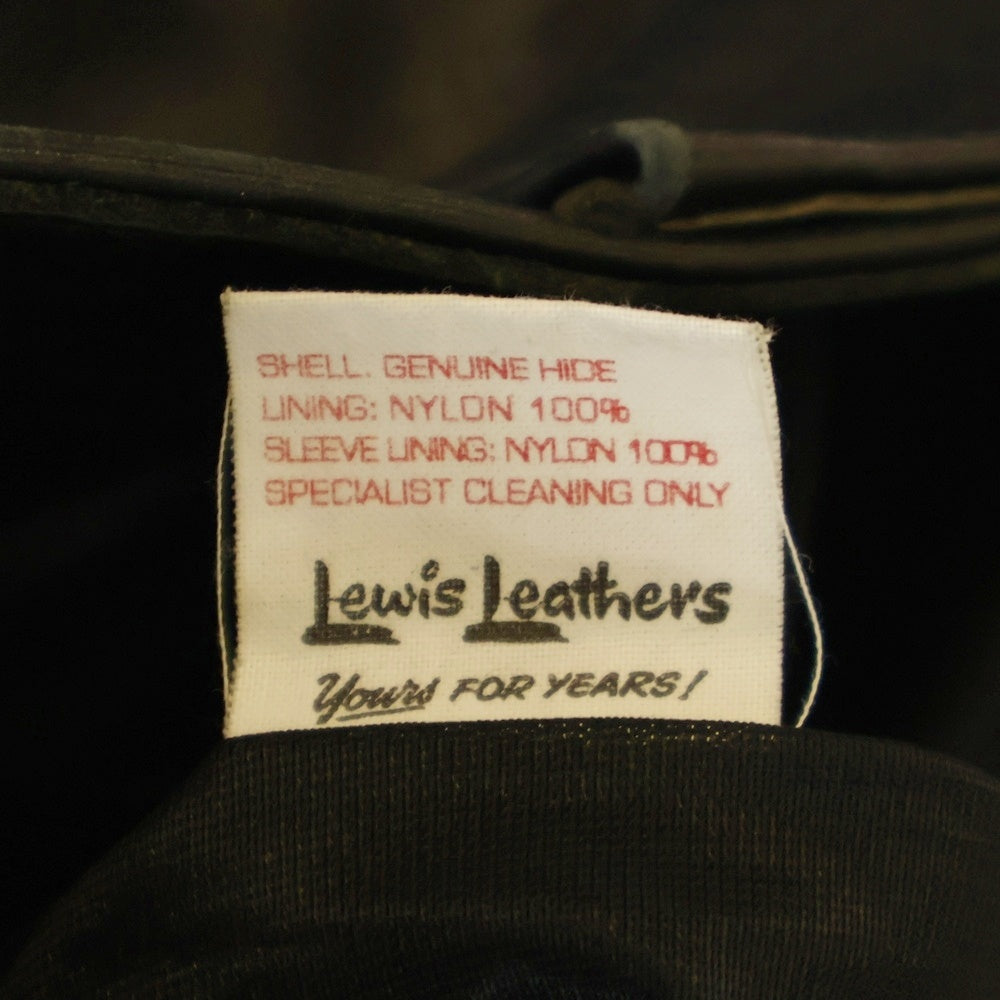 Lewis Leathers(ルイスレザー) 441T CYCLONE TIGHT FIT サイクロン タイトフィット ホースハイド ダブルライダース レザージャケット ブラック