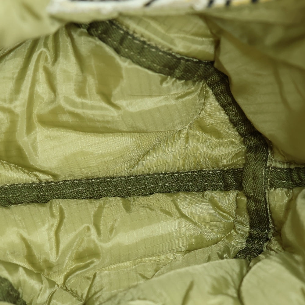HOUSTON(ヒューストン) EMB QUILTING EFECT BAG タイガーエンブロイダリー キルティングエフェクト ハンドバッグ カーキー 6844