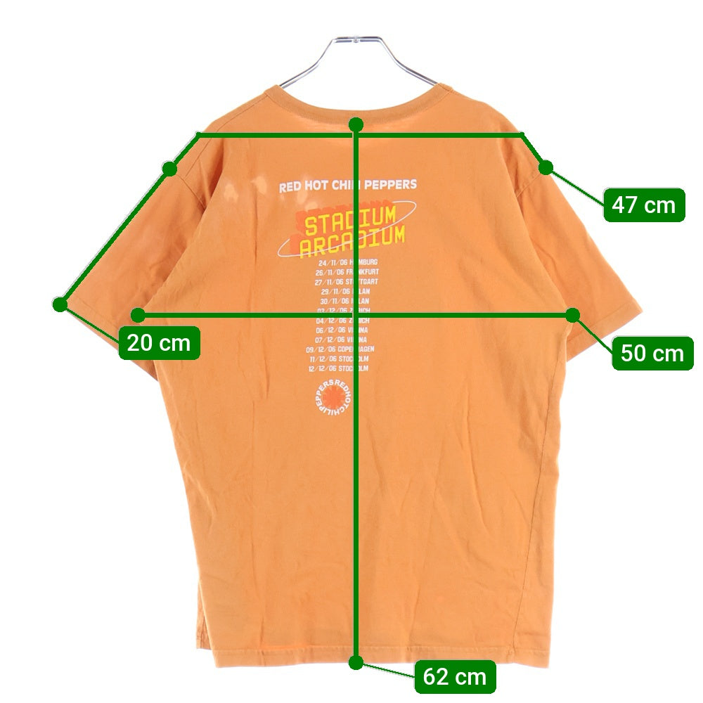 VINTAGE(ヴィンテージ) 00S VINTAGE RED HOT CHILI PEPPERS STADIUM ARCADUIM レッドホットチリペッパーズ ステイディアムアーケイディアム ツアー半袖Tシャツ カットソー オレンジ