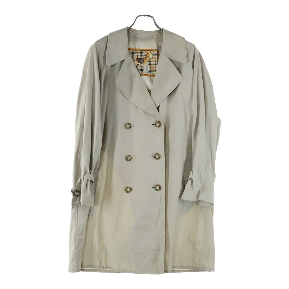 BURBERRYS(バーバリーズ) 80S イングランド製 裏地ノバチェック犬柄 ライトコットン スプリングコート ベージュ