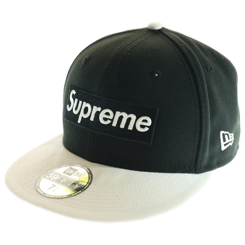 SUPREME(シュプリーム) 22SS ×NEW ERA 2Tone Box Logo Cap ツートーン ボックスロゴデザイン ベイスボールキャップ 帽子 ブラック/ホワイト