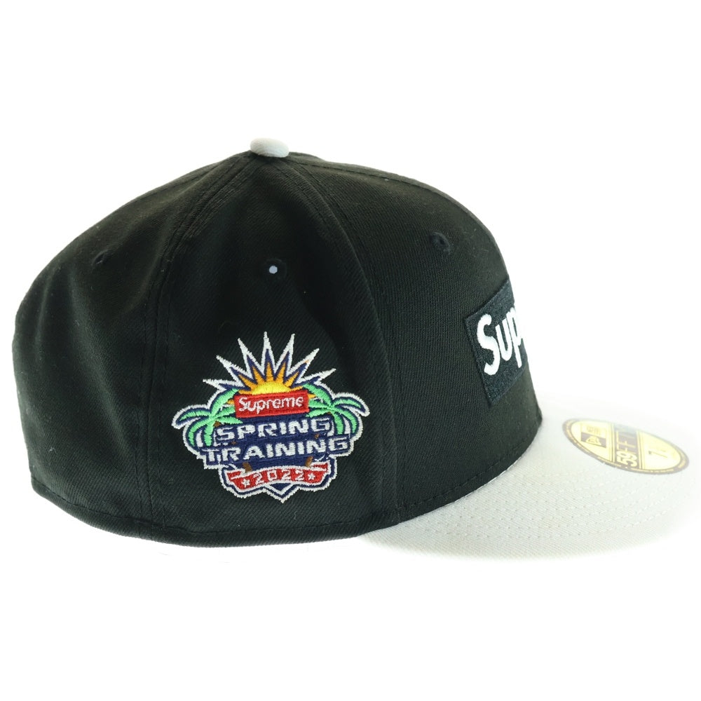 SUPREME(シュプリーム) 22SS ×NEW ERA 2Tone Box Logo Cap ツートーン ボックスロゴデザイン ベイスボールキャップ 帽子 ブラック/ホワイト