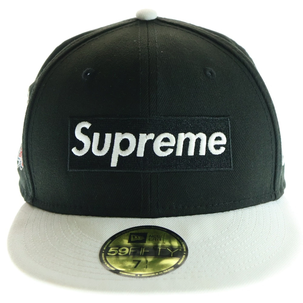 SUPREME(シュプリーム) 22SS ×NEW ERA 2Tone Box Logo Cap ツートーン ボックスロゴデザイン ベイスボールキャップ 帽子 ブラック/ホワイト