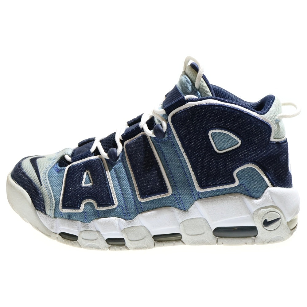 NIKE(ナイキ) AIR MORE UPTEMPO 96 DENIM エアモアアップテンポ デニム ローカットスニーカー インディゴ US8/26cm CJ6125-100